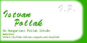 istvan pollak business card