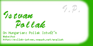 istvan pollak business card